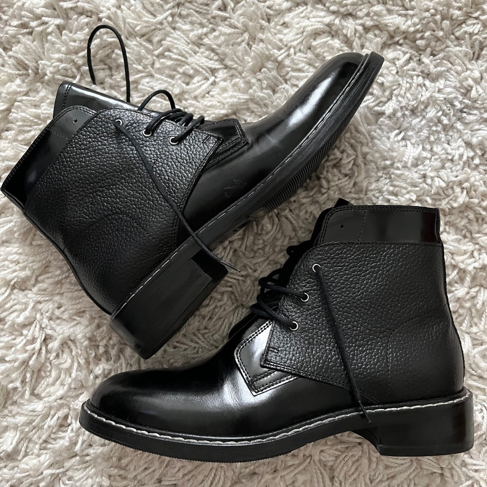 Maison Margiela Leather Lace Up Boots